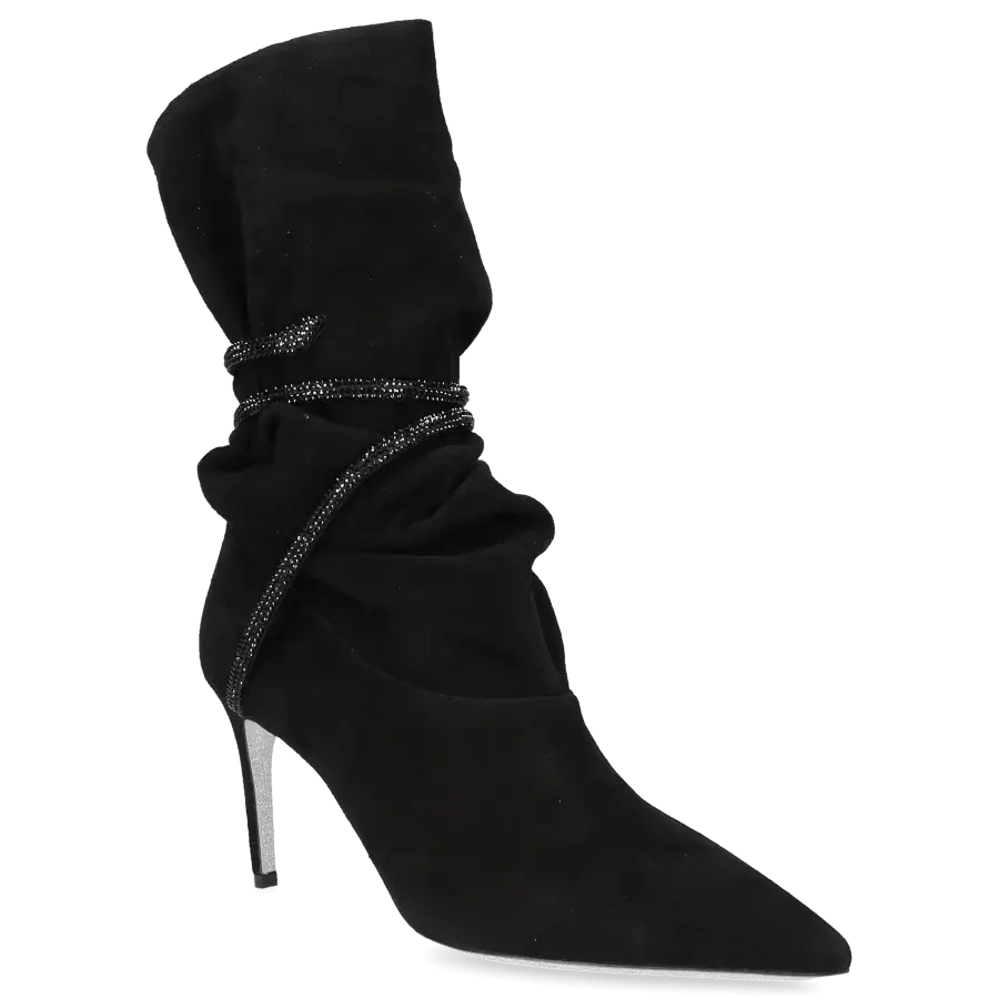 Rene Caovilla - Klassische Stiefeletten C11908 Veloursleder - schwarz