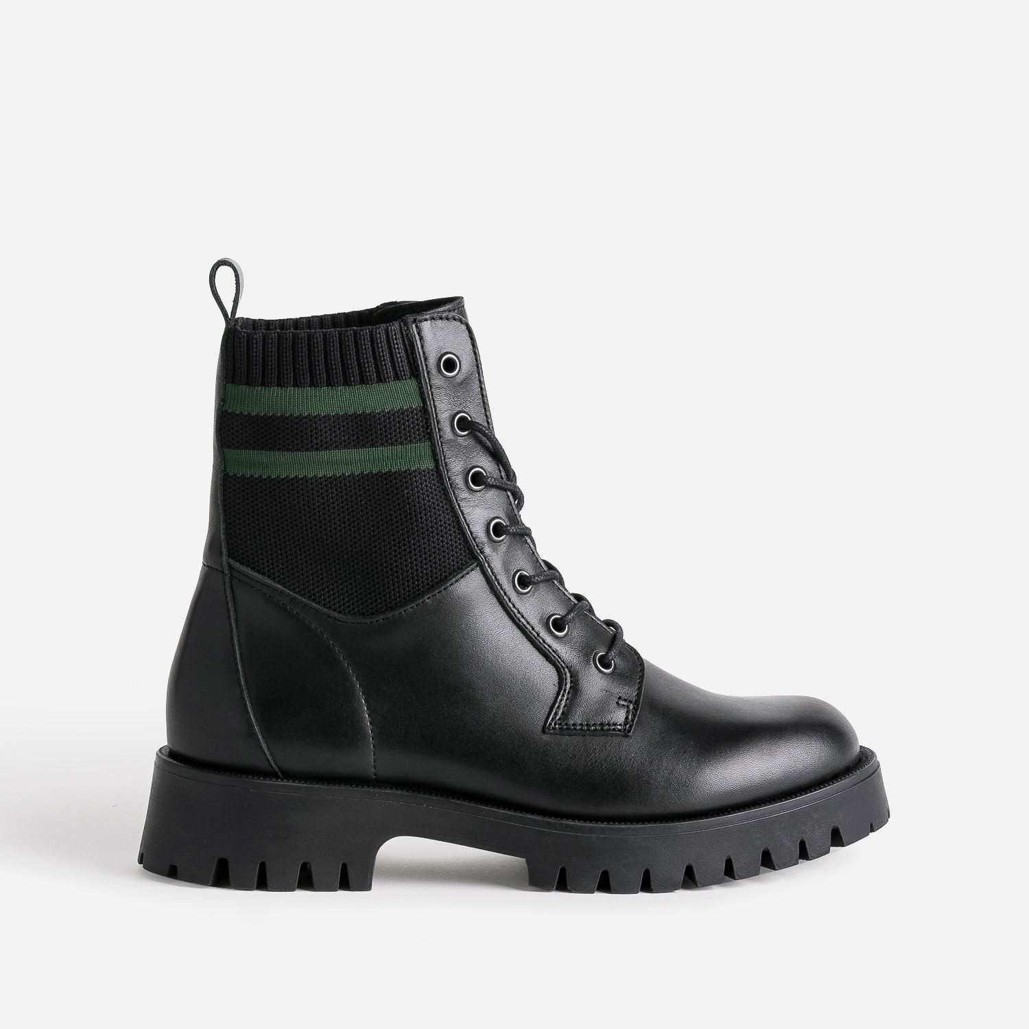 Boots à lacet TEXTO noir éco conçu cuir