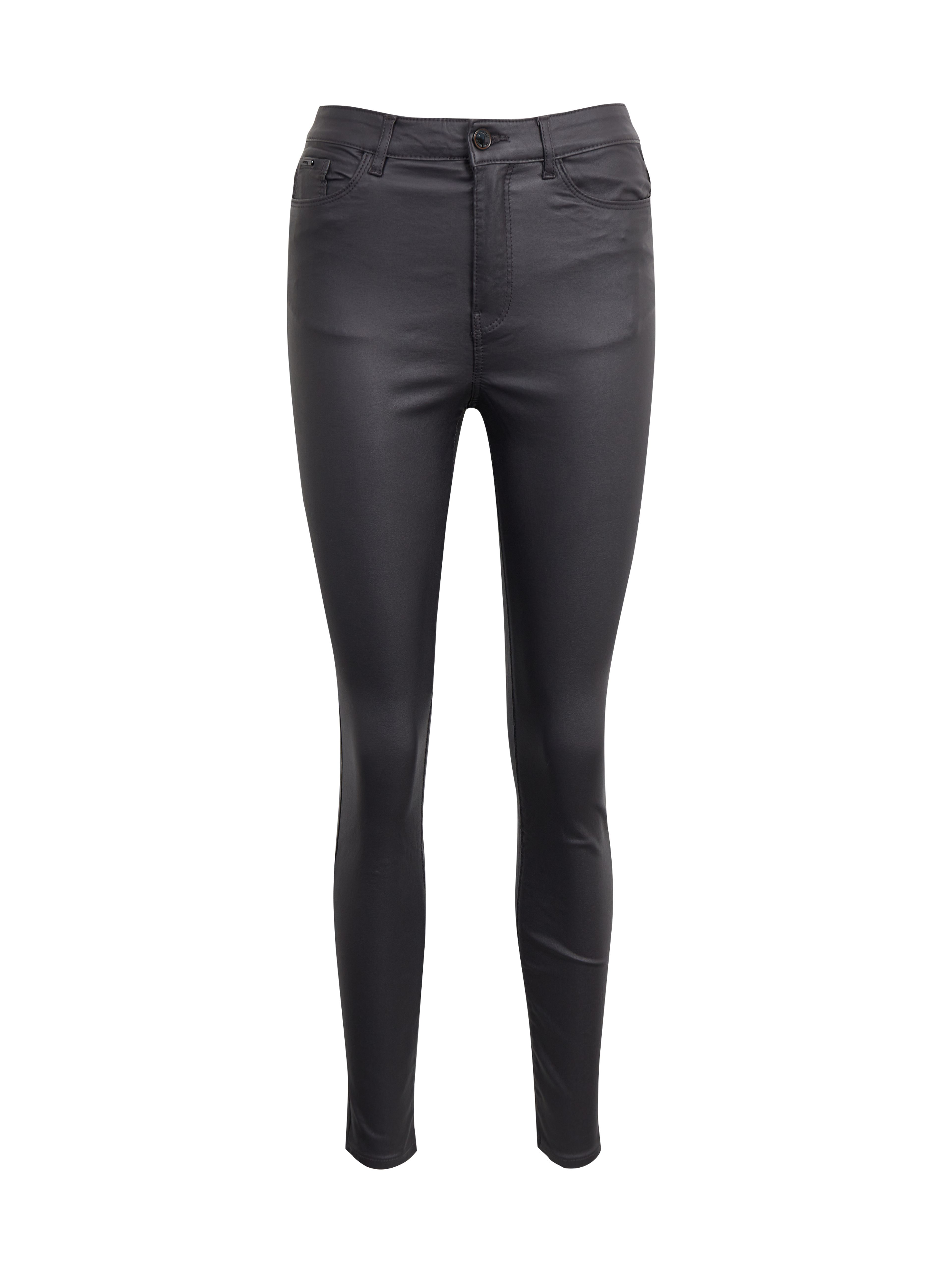 Graue Damen Kunstlederhose ORSAY