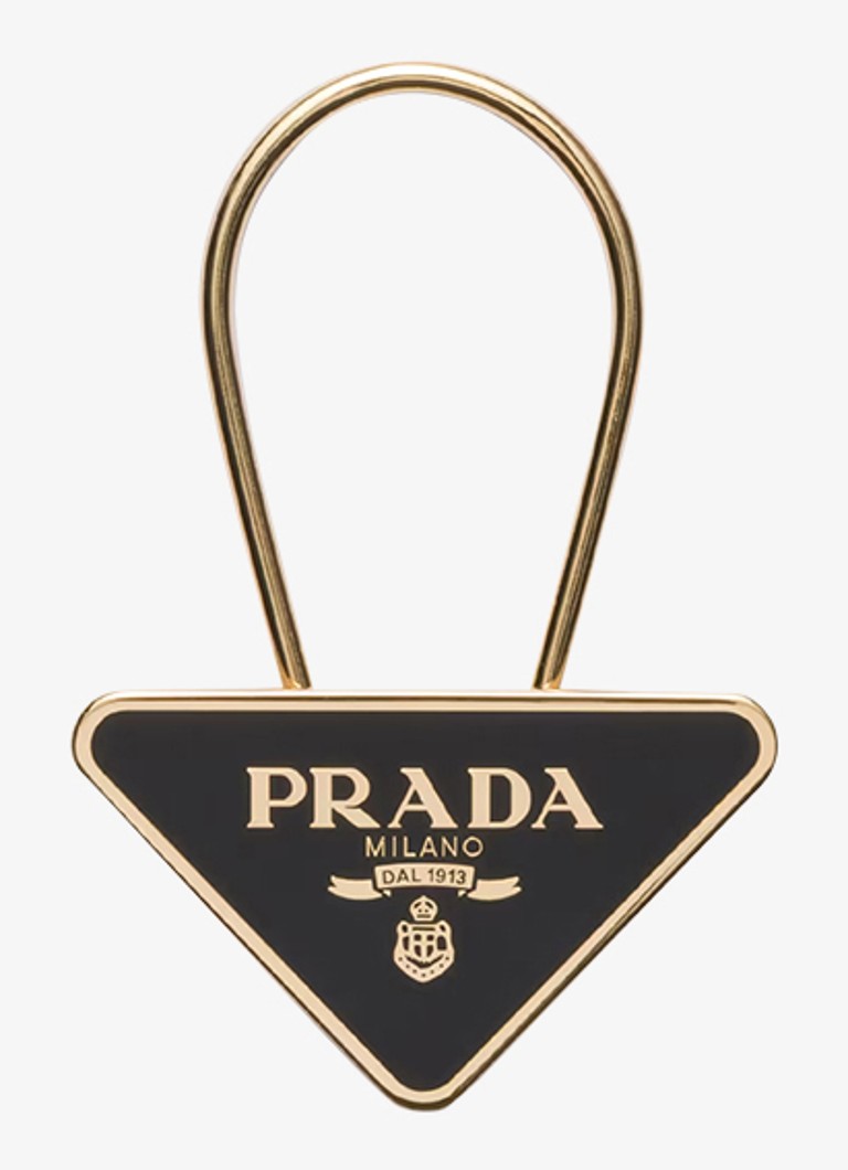 Prada atslēgu piekariņš ar logotipu