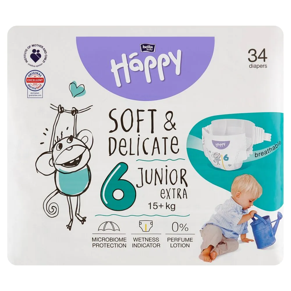 Bella Baby Happy Soft & Delicate Bleer Junior Extra 34 stk.