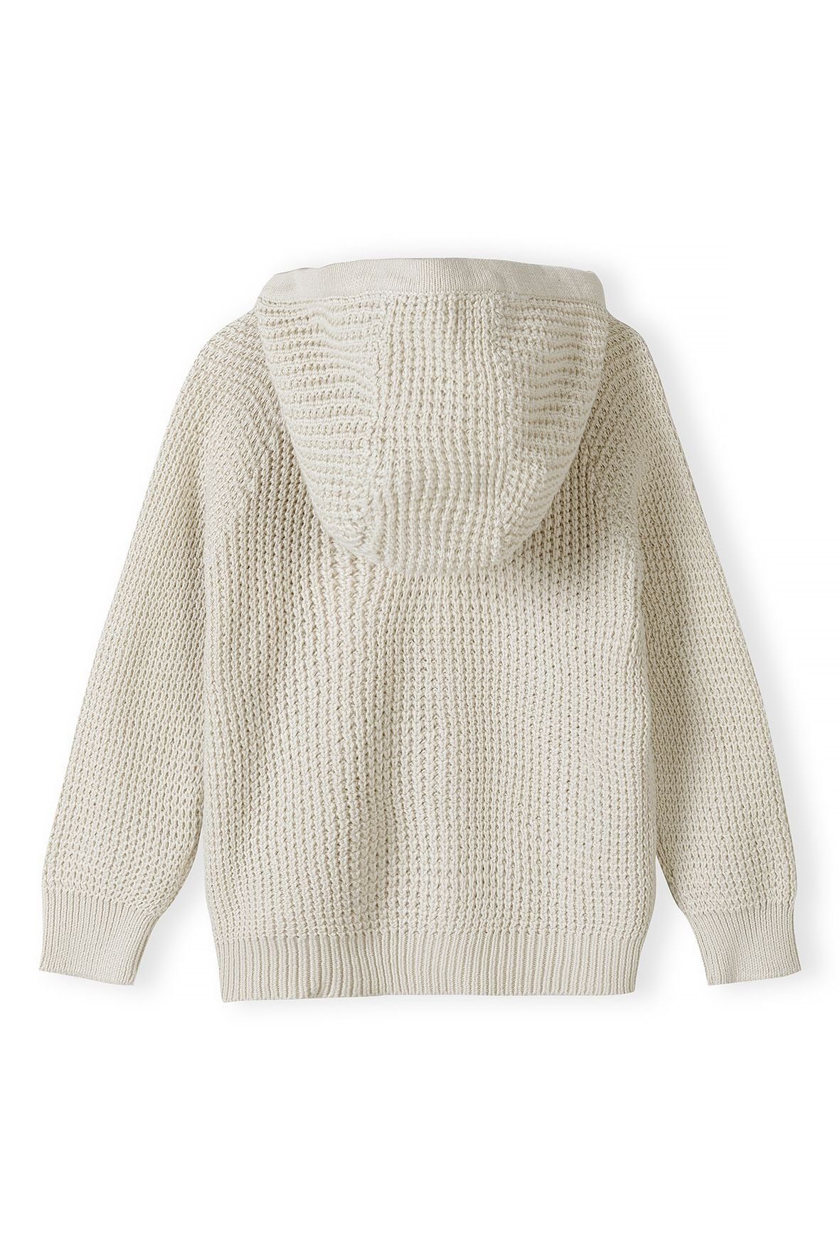 MINOTI Kapuzenstrickjacke in Waffeloptik (12m-8y)