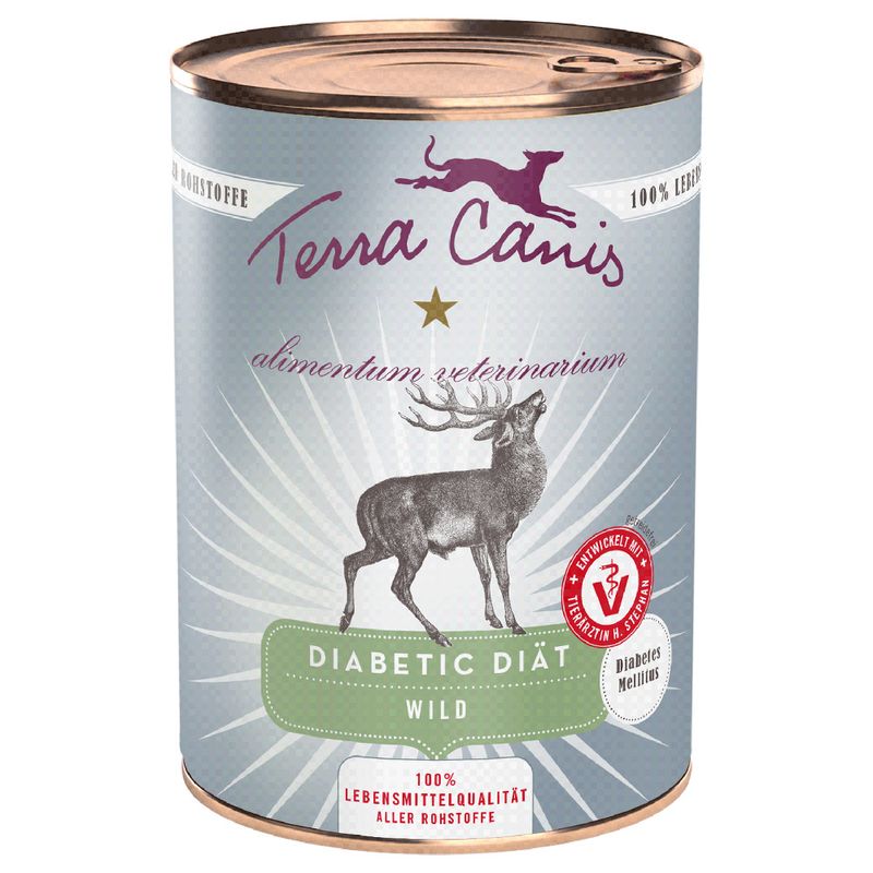 Sparpaket Terra Canis Alimentum Veterinarium Diabetic Diät 12 x 400 g