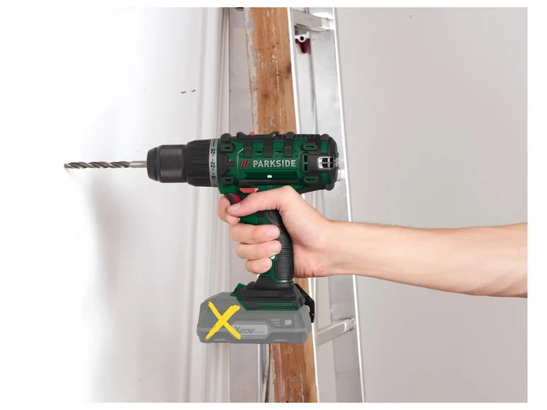 Furadeira/Parafusadeira sem fio PARKSIDE® PABS 20-Li G8, 20 V