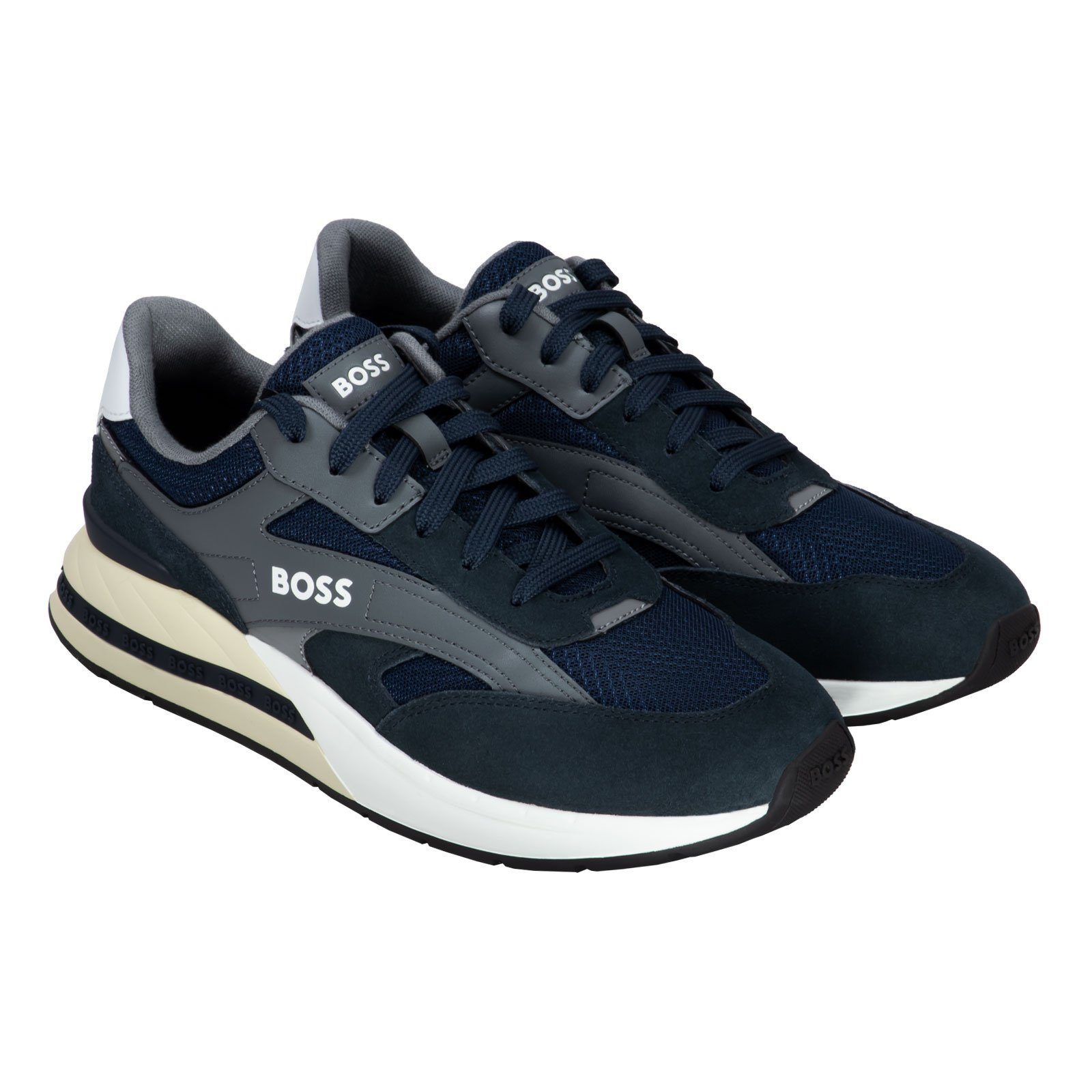 BOSS Kurt Runn sdme Sneaker mit Farbdetails an der Ferse