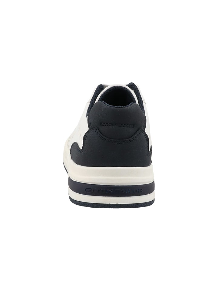 Tom Tailor Sneakers in Weiß/ Dunkelblau günstig kaufen