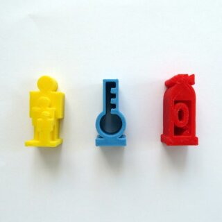 Track Tokens for Terraforming Mars - 3 Pieces