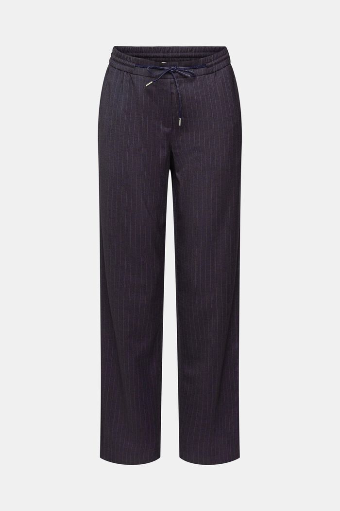 Mid-Rise-Hose mit Nadelstreifen im Jogger-Stil