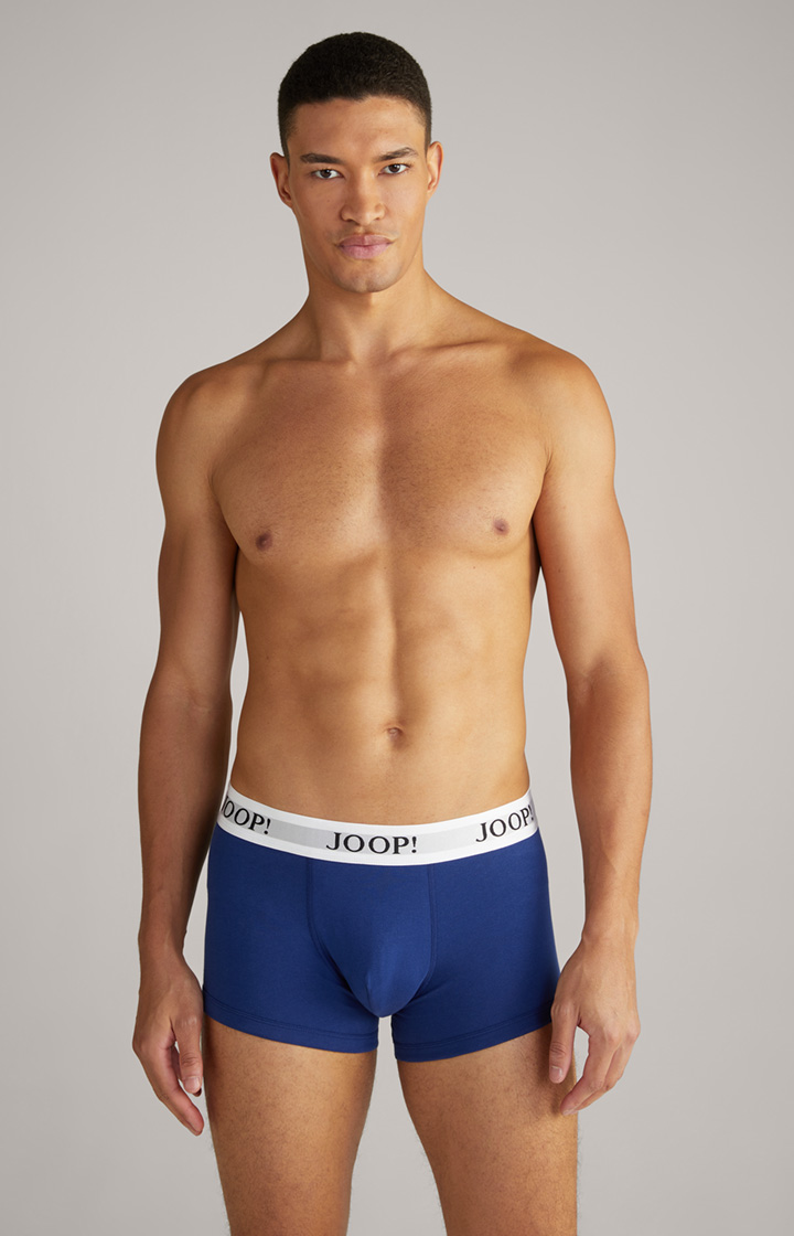 3er-Pack Fine Cotton Stretch Boxer in Schwarz/Rot/Blau