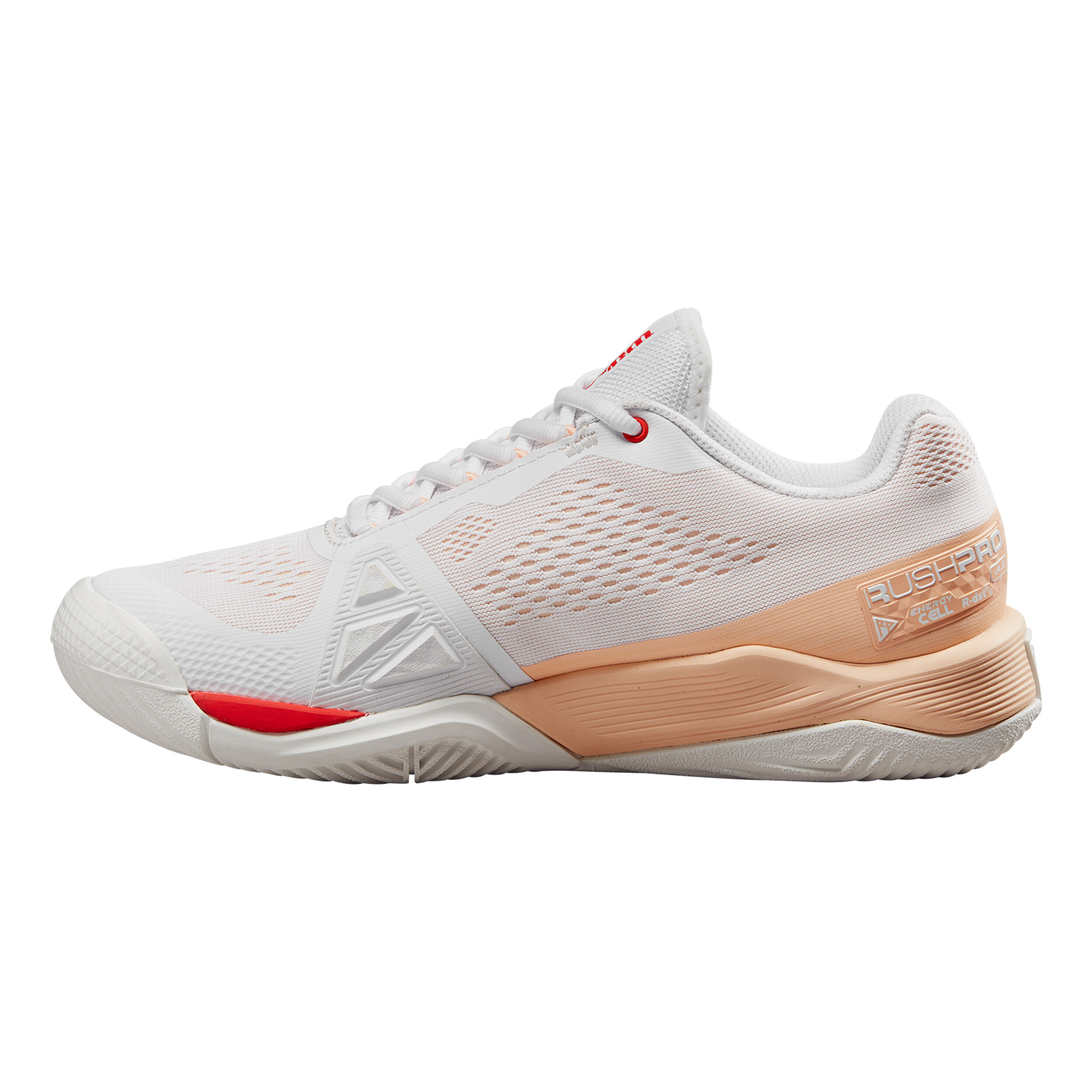 Rush Pro 4.0 AC Allcourtschuh Damen - Weiß, Apricot