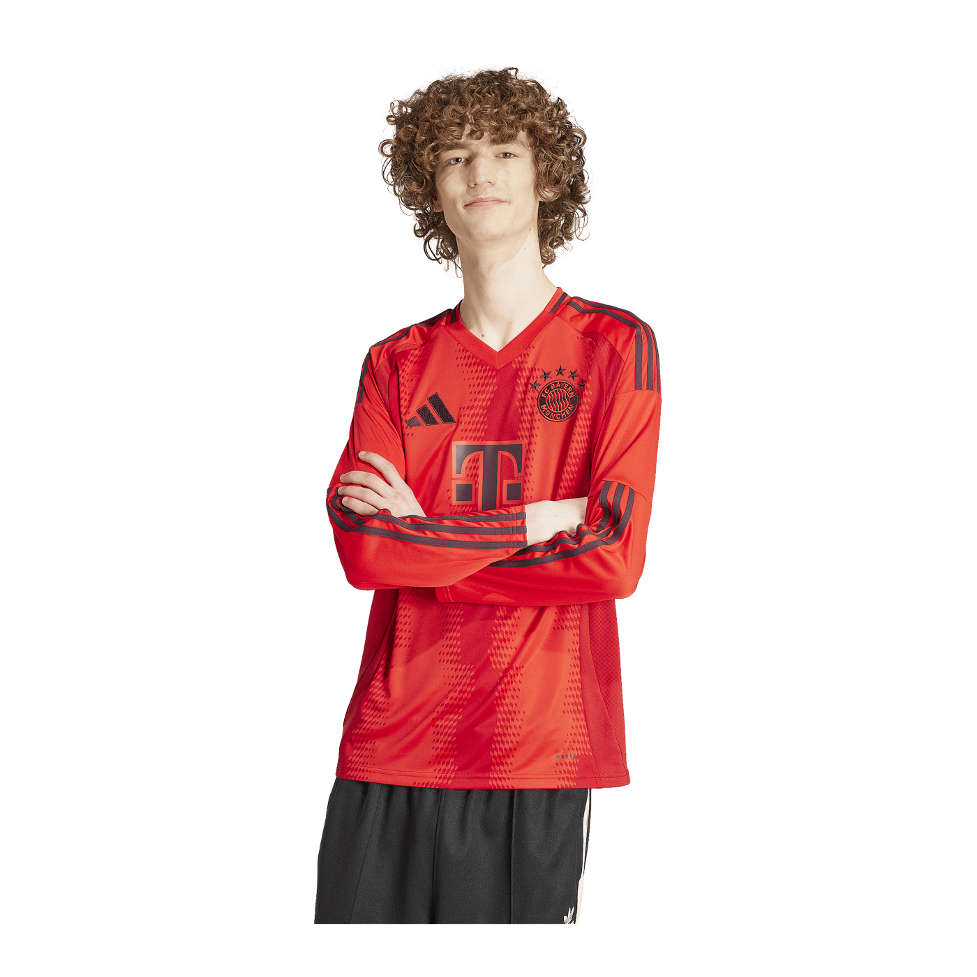 adidas FC Bayern München Langarm Trikot 2024/2025 Rot