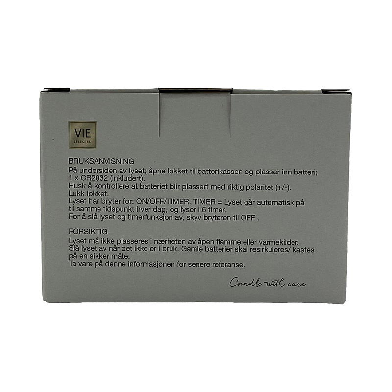 Vie Selected Stjernelys 10,8x6,5 cm LED gull
