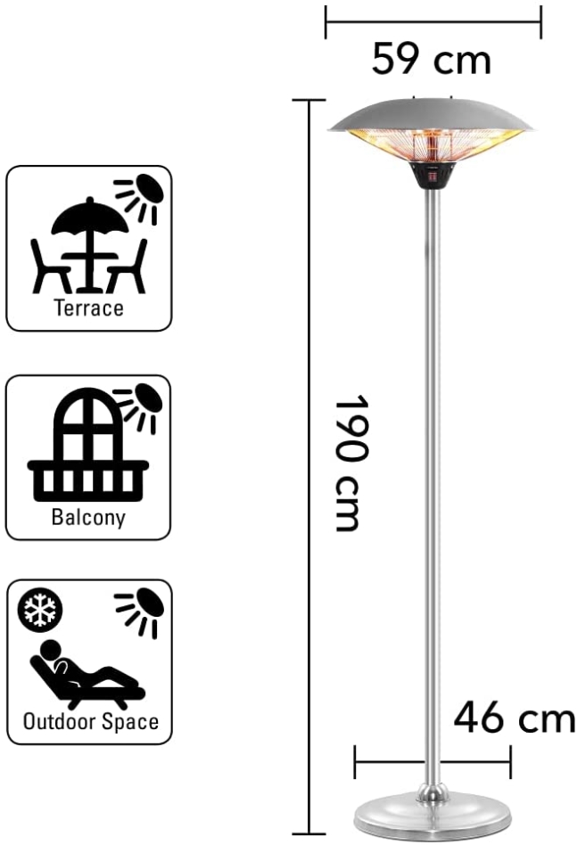 Trotec 1410003933 IRS 3020 Design Heizgerät 3000 Watt