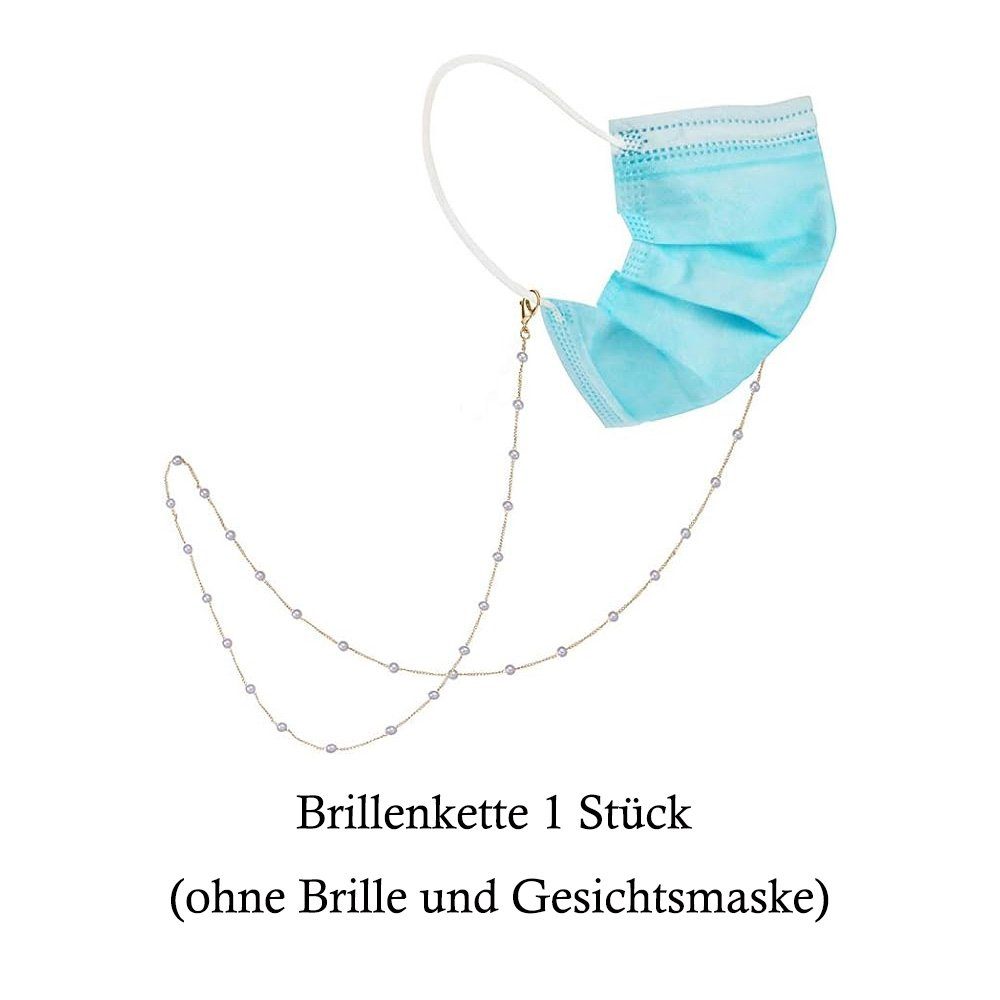 Tian Dee Brillenkette Einfache Perlen Sonnenbrillenkette Kette Brillenkette Brillen Zubehör