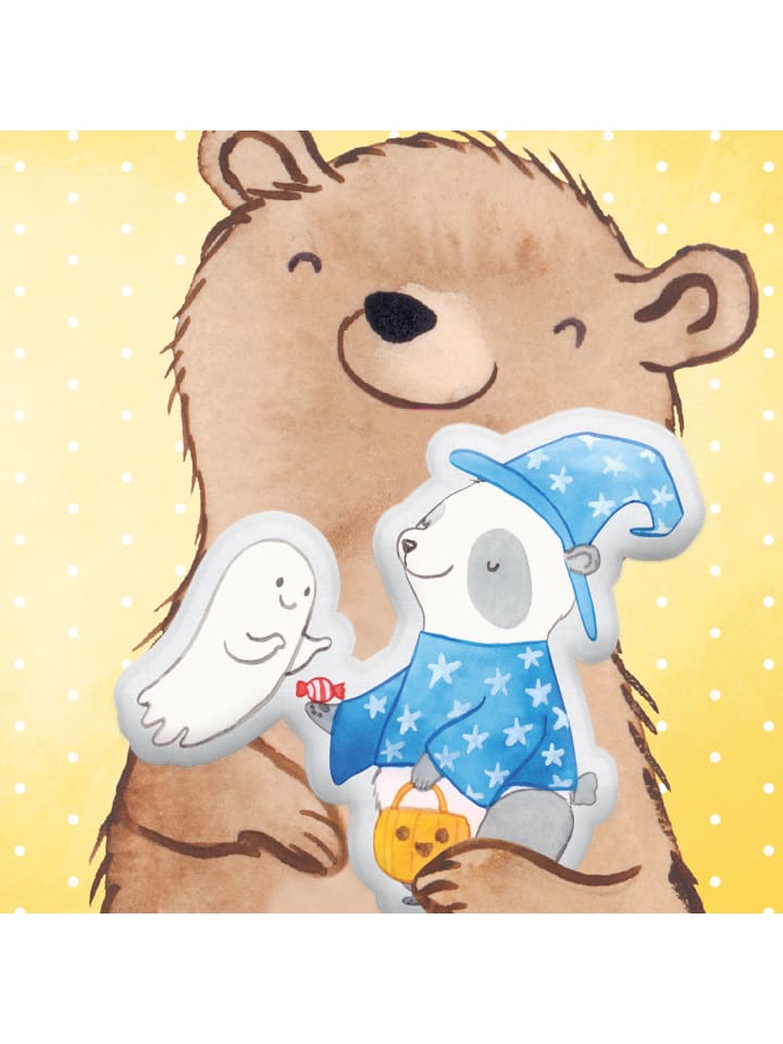 Mr. & Mrs. Panda Kissen Kuscheltier Panda Zauberer ohne Spruch in Weiß günstig kaufen