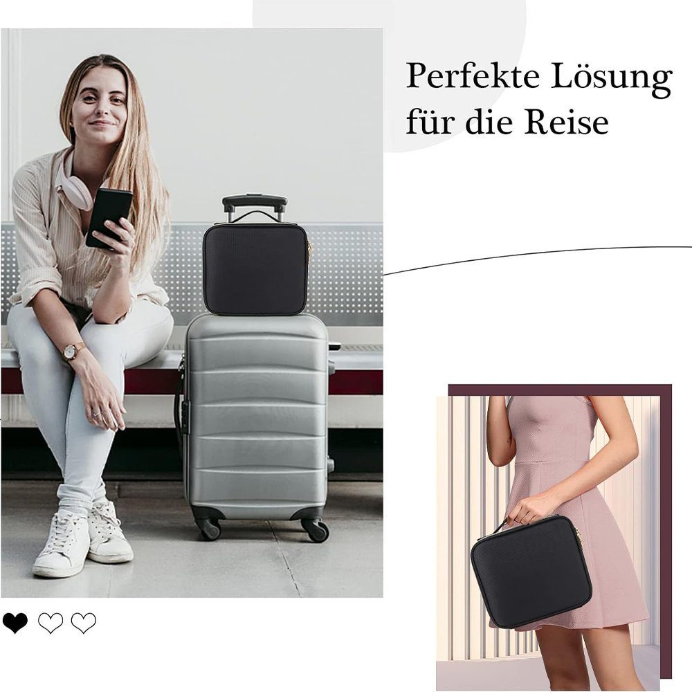 Zimtky Kosmetikkoffer Neue große Kapazität Aufbewahrungstasche für Reisen mit Kosmetik
