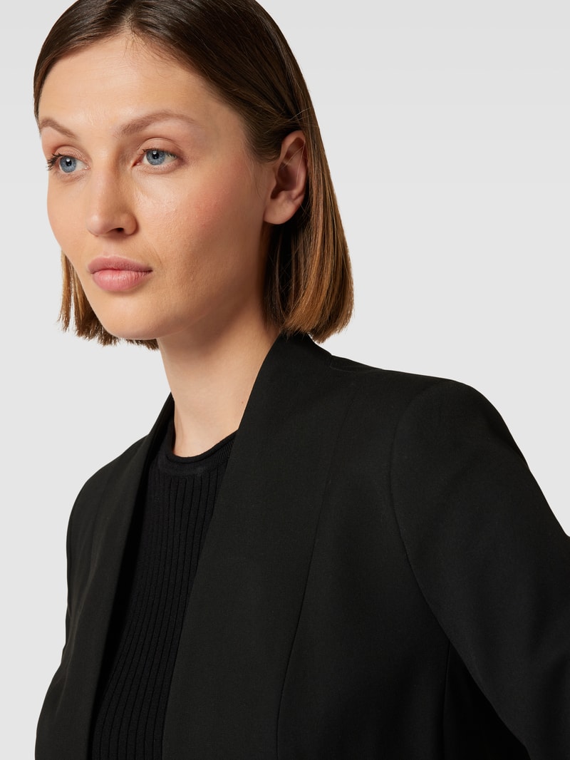 Blazer mit Hakenverschluss in schwarz