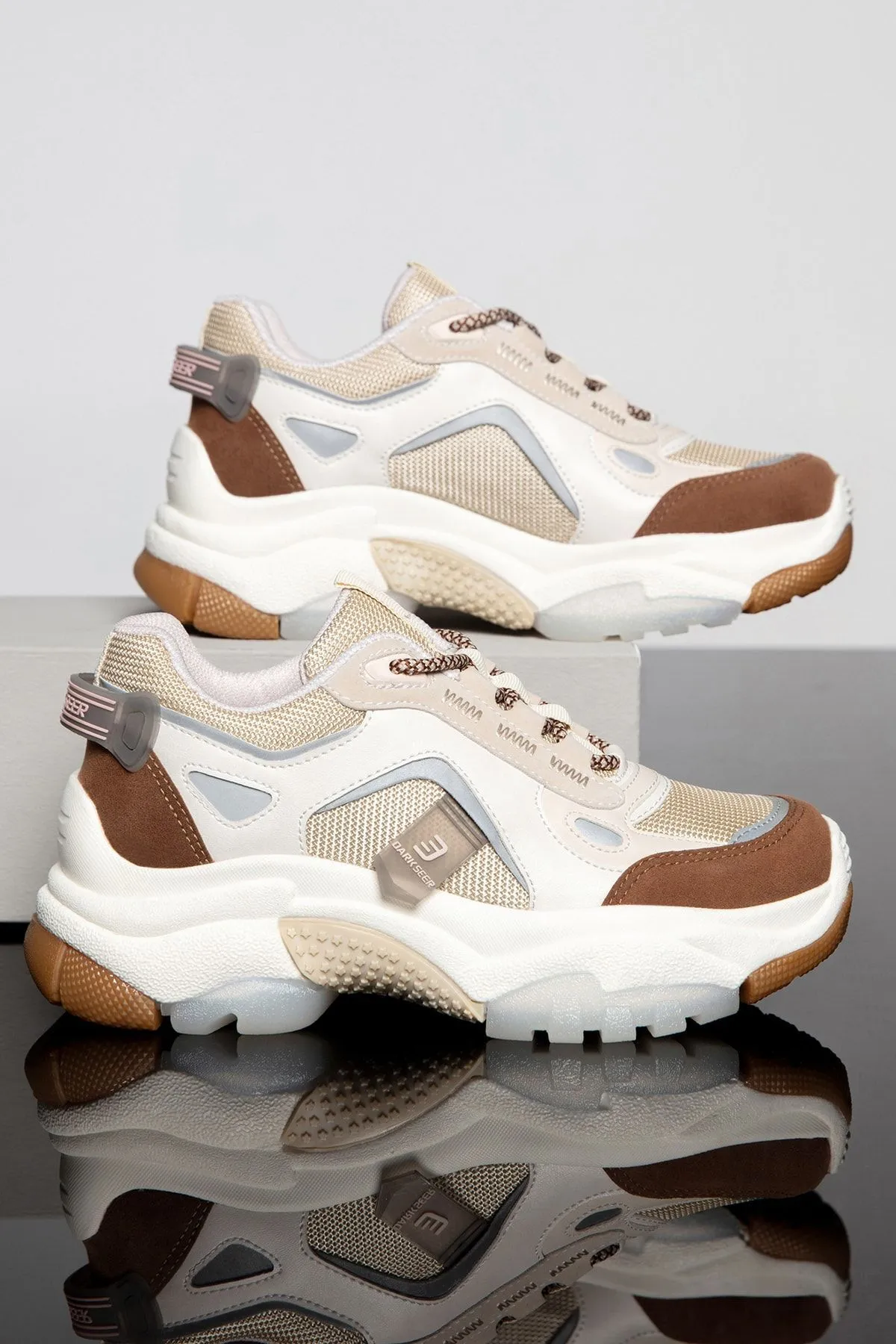DARK SEER  Ds Linda Beige Tan Damen Sneaker