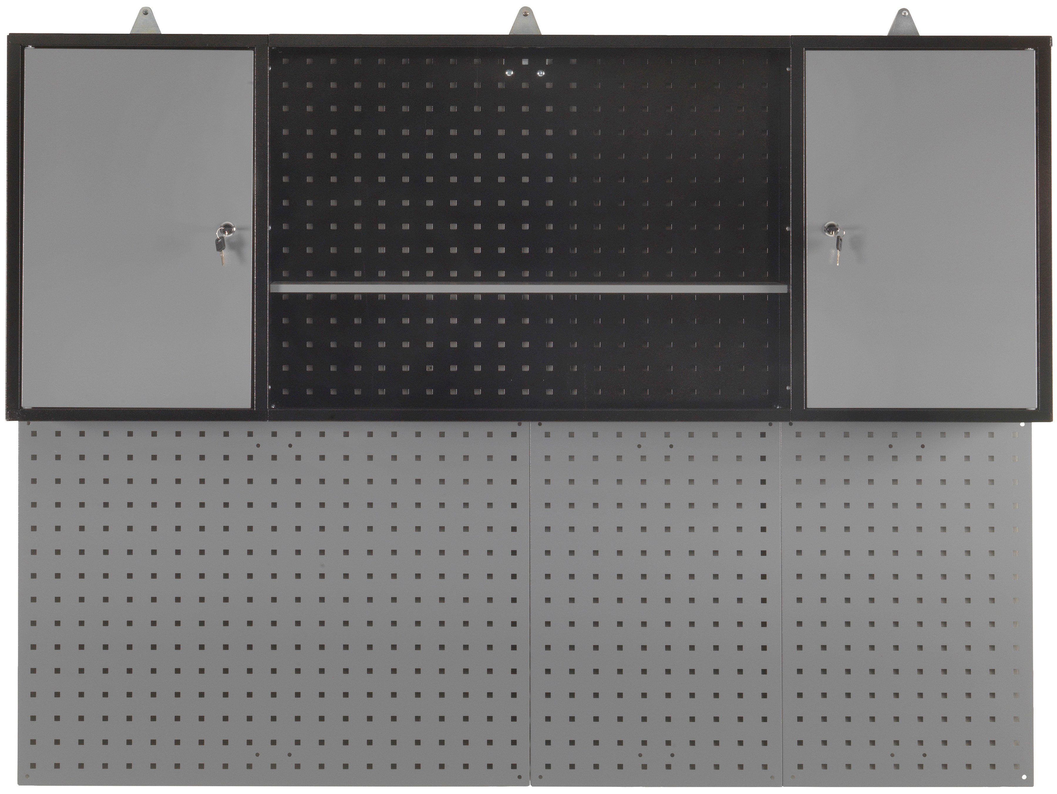 Profiwerk Werkzeugschrank Hängeschrank Norden Breite 160 cm, abschließbar, inkl. praktischer Lochwand