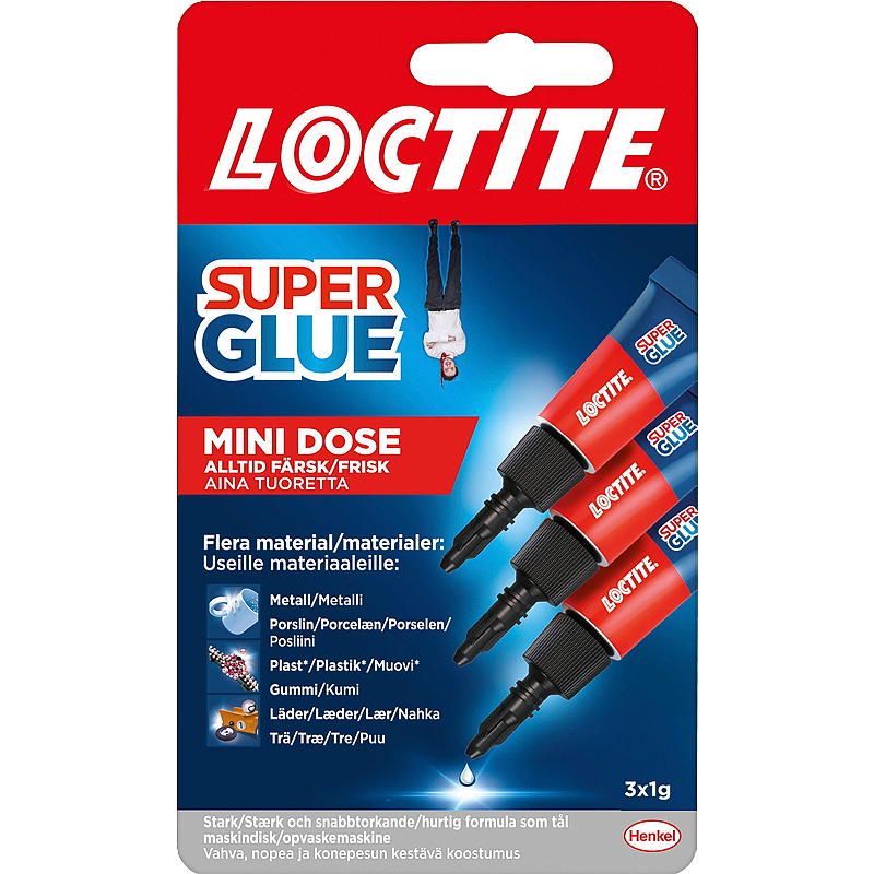 Loctite Superlim 3x1 g, minidoser, Loctite