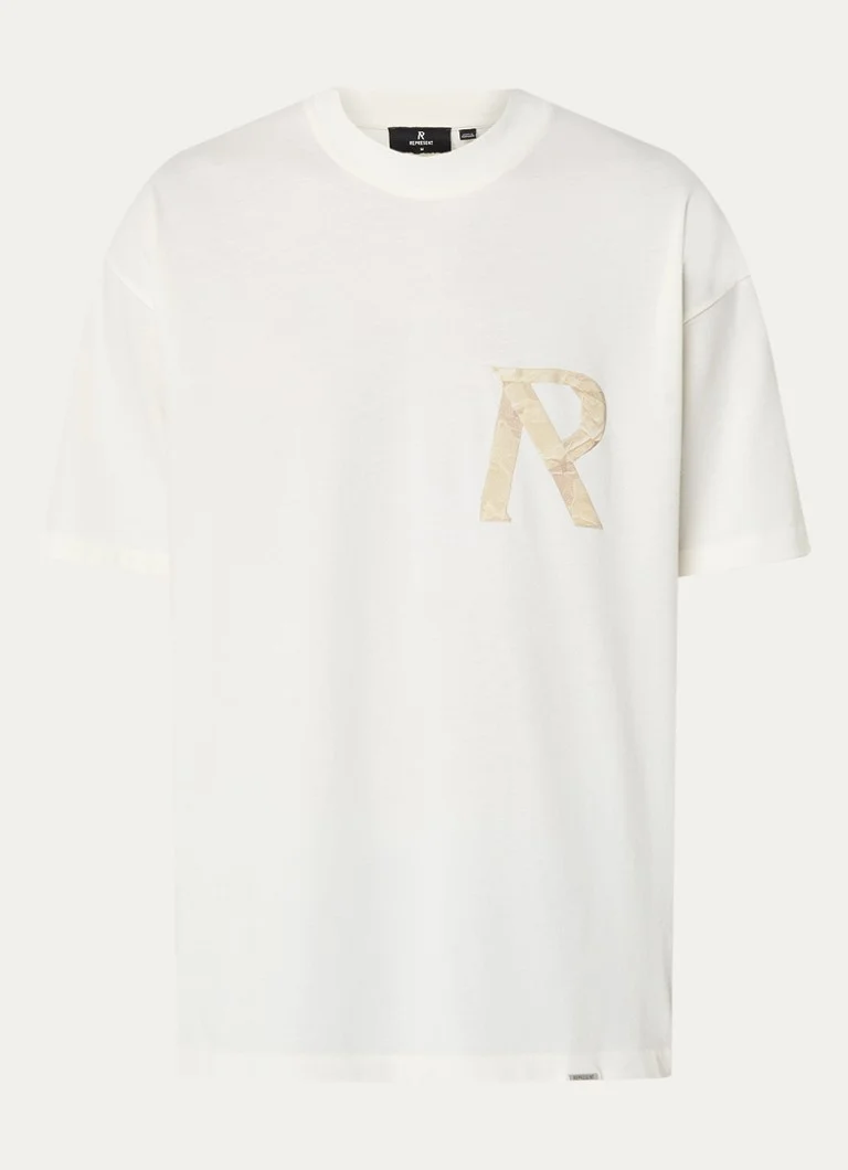 Represent  Masking Tape T-shirt met logo- en backprint