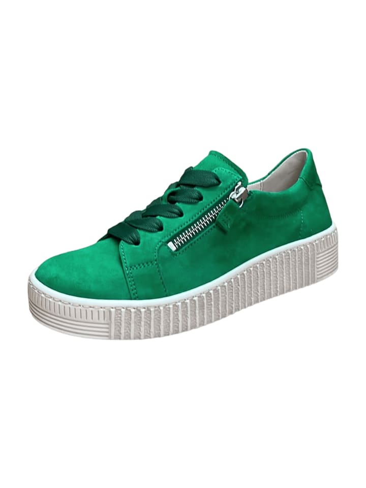Gabor Plateau Schnürschuhe in Grün günstig kaufen