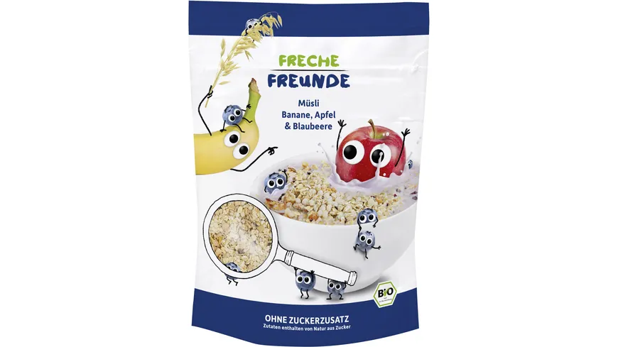 Freche Freunde Bio Freches Müsli Banane, Apfel & Blaubeere 220 g