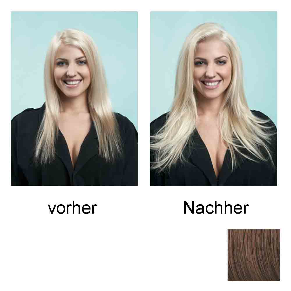 Hairdo Haarteil Clip in Straight Extension R10 Chestnut 55cm