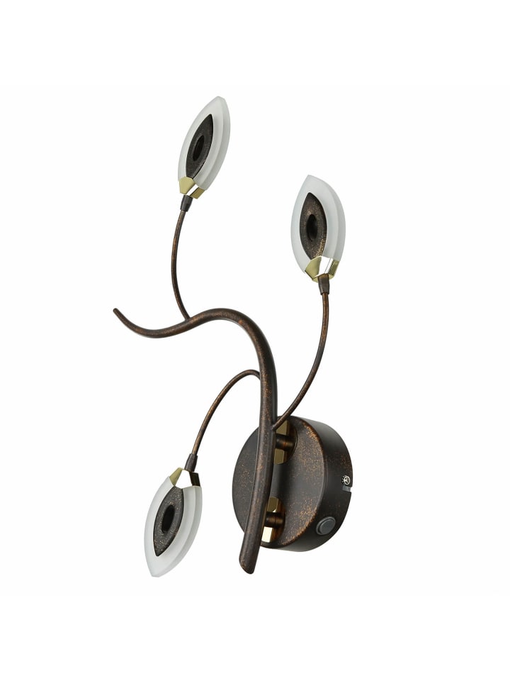 Licht-Erlebnisse Wandlampe EEK F in Rostbraun Gold günstig kaufen onesize