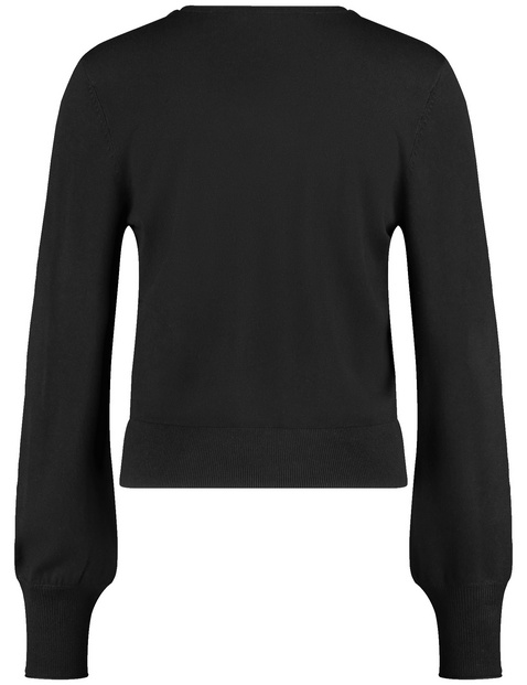 Basic Pullover mit V-Ausschnitt
