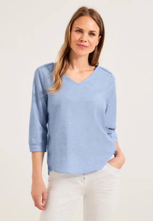CECIL Chambrée V-Neck Bluse