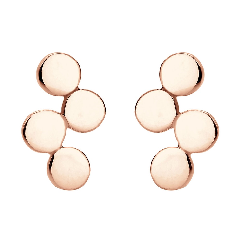 Elli Elli Boucles d'Oreilles Cercle Geo Minimal Boucles d'oreilles Femme - (925/1000)  Boucles d'oreilles