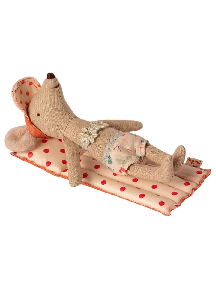 Maileg Luftmatratze Weiß mit roten Punkten 6x13 cm günstig kaufen onesize