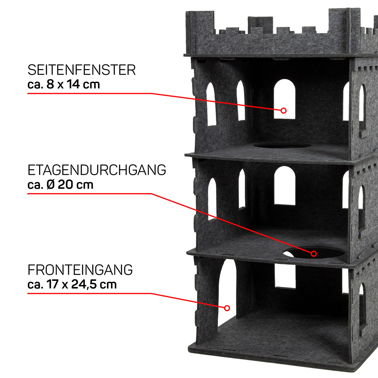 Wagner Kratzbäume Wagner Canadian Cat Company Filz Katzenburg Felty Fort