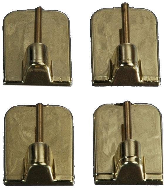Klebeträger, Liedeco, Vitragen-Bistrostangen, (Set, 4-tlg), für Vitragen-Bistrostangen