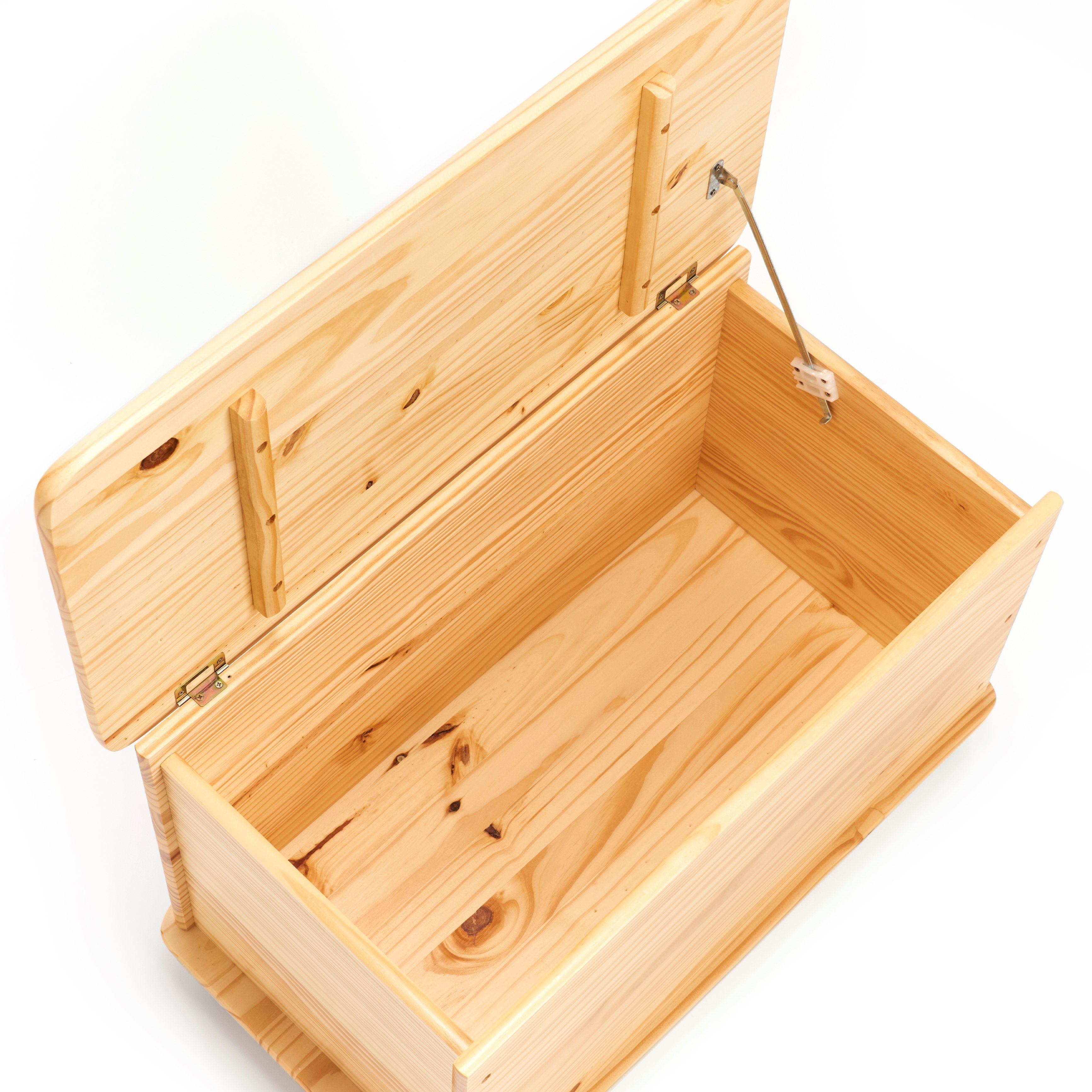 Zeller Present Aufbewahrungskorb Spielzeugkiste mit Rollen, Kiefer