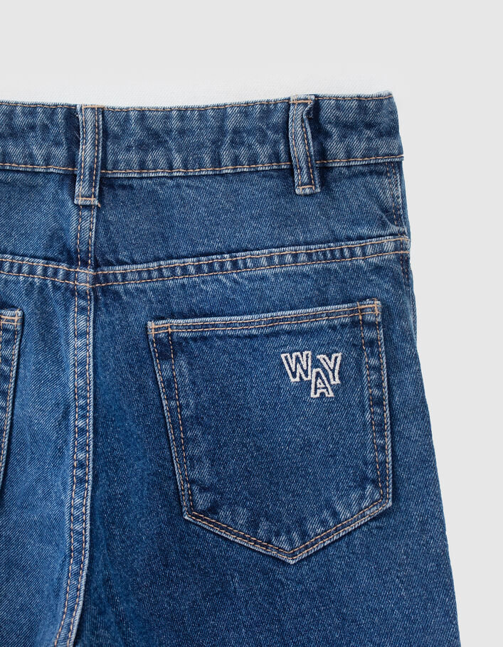Jean STRAIGHT bleu coton bio fille