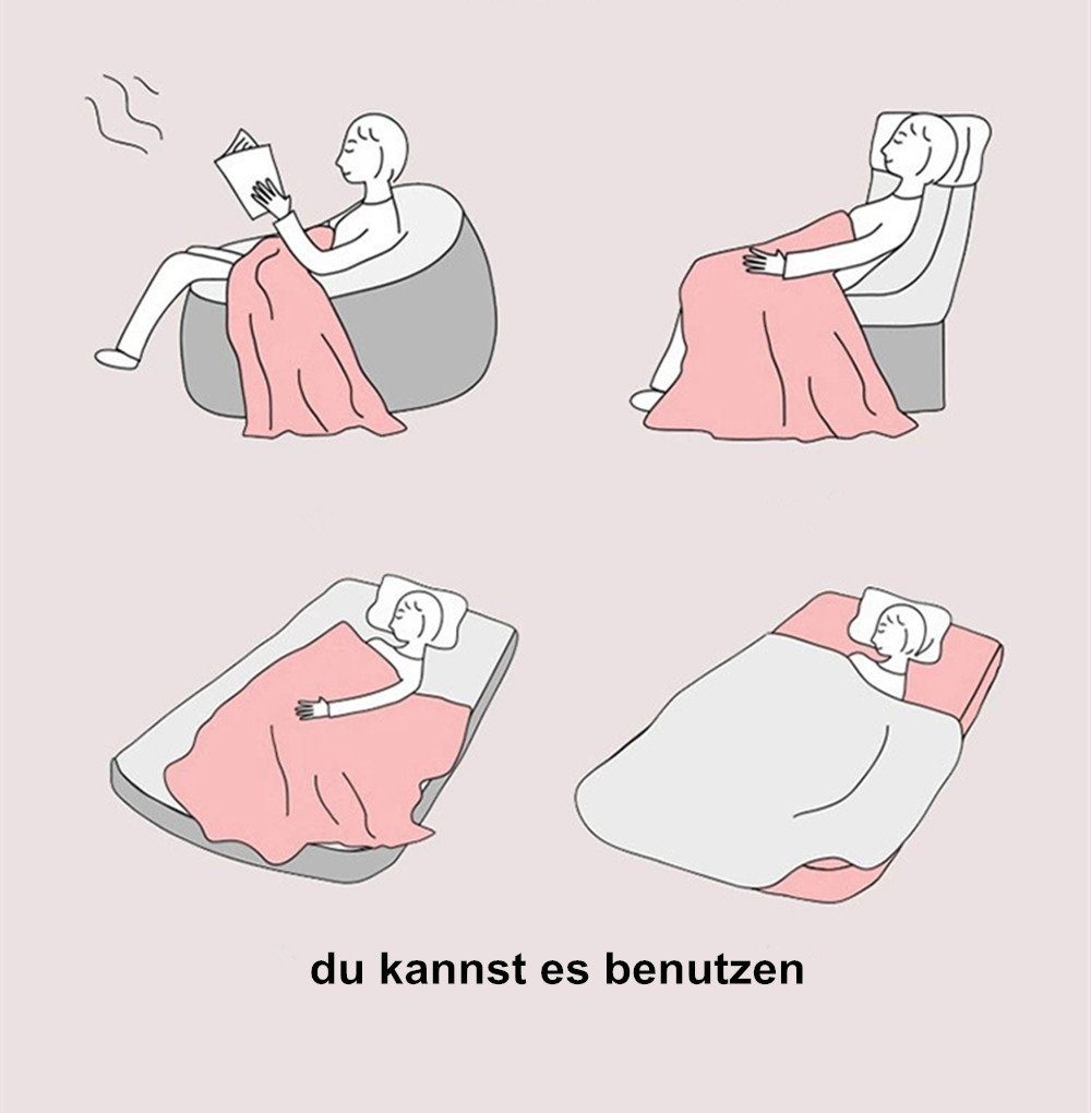 Wohndecke Wohndecke, Kuscheldecke,100/150/160CM Mikrofaser-Decke Wohndecke, XDeer, Wendedecke Sofadecke Tagesdecke Wohndecke Warm Decke