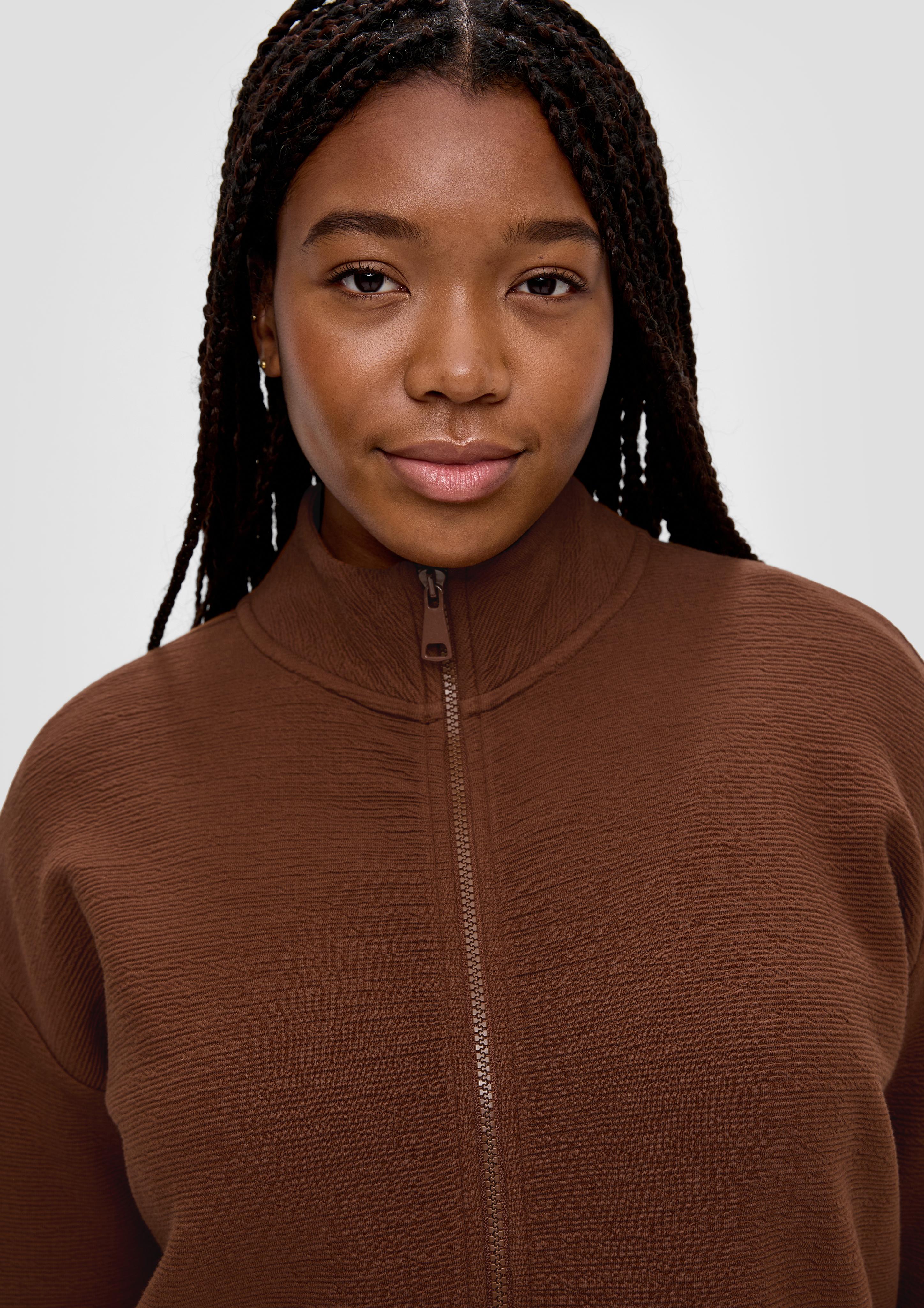 Jerseyjacke in Crinklestruktur  2136707-8797