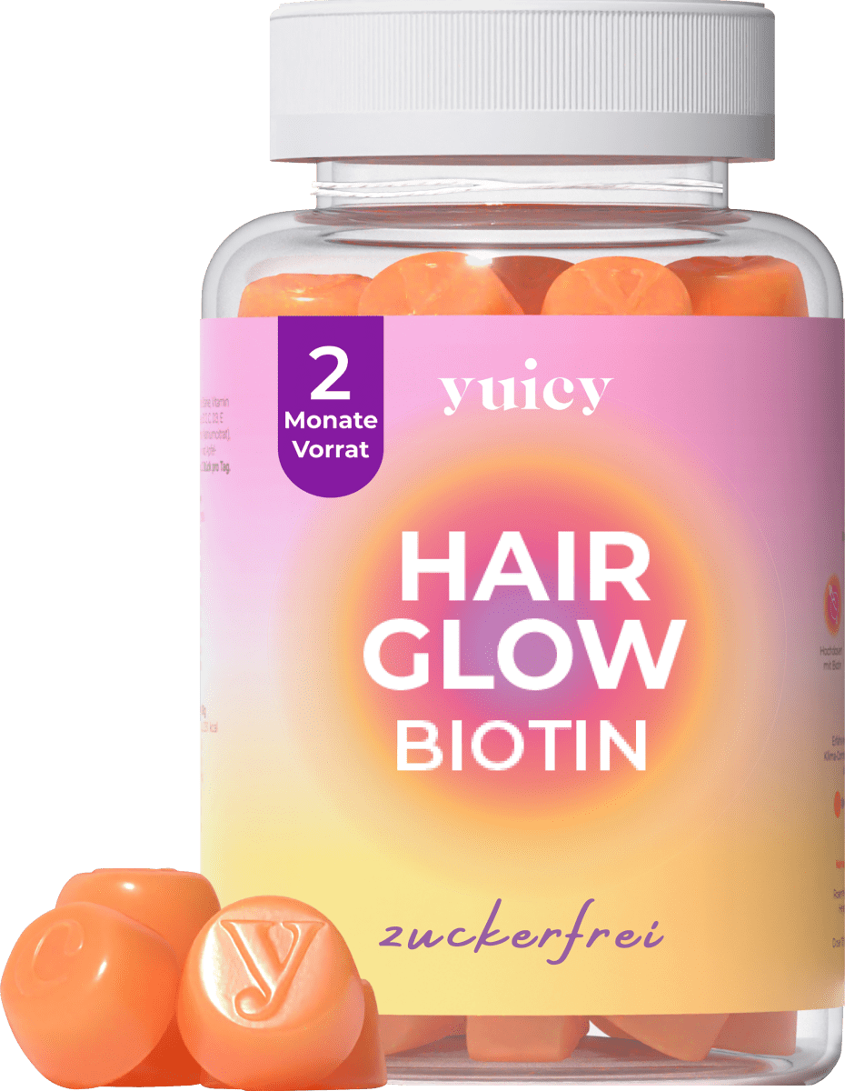 Haarvitamine Hair Glow Biotin Gummies (60 Stück), 210 g
