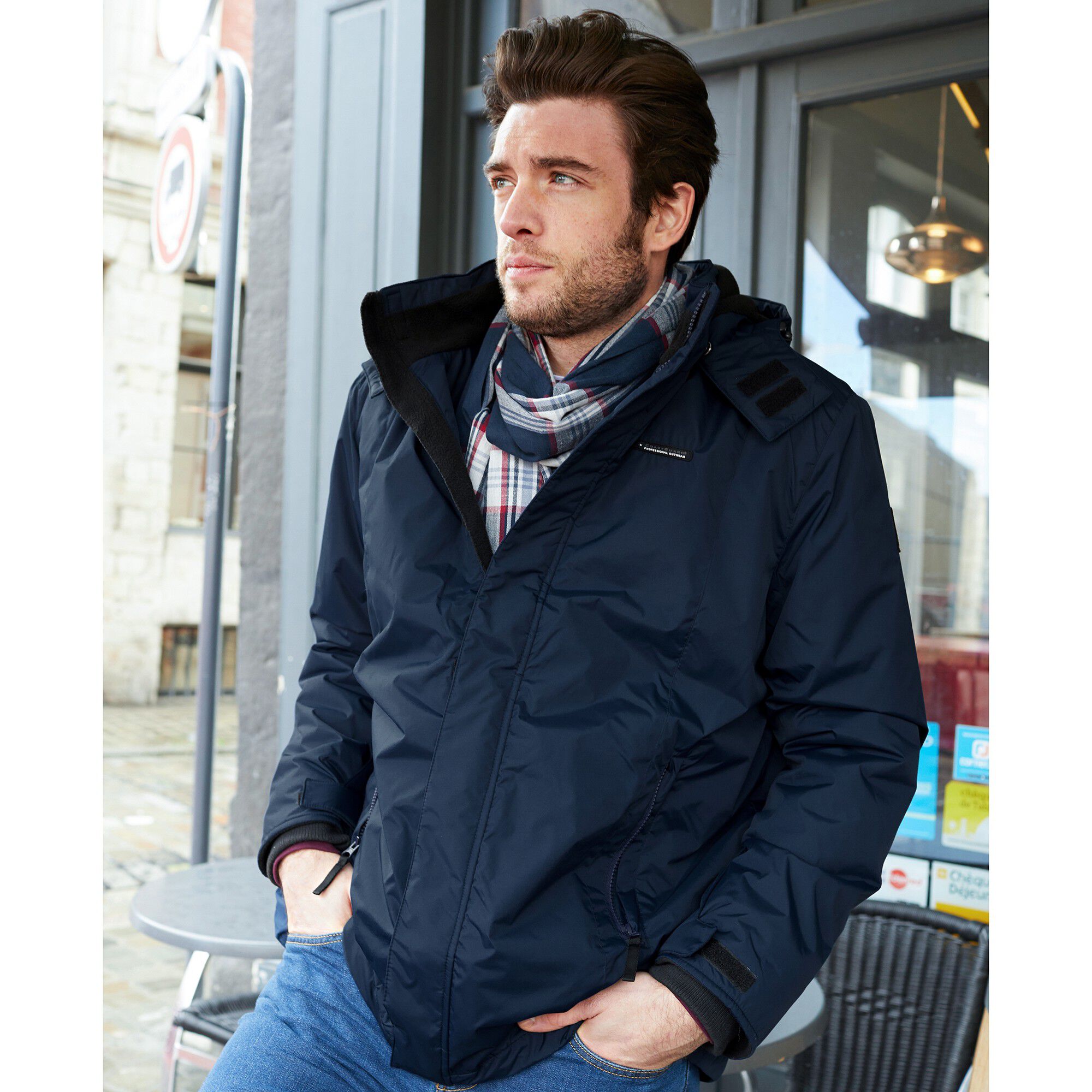 Parka imperméable doublée polaire à capuche