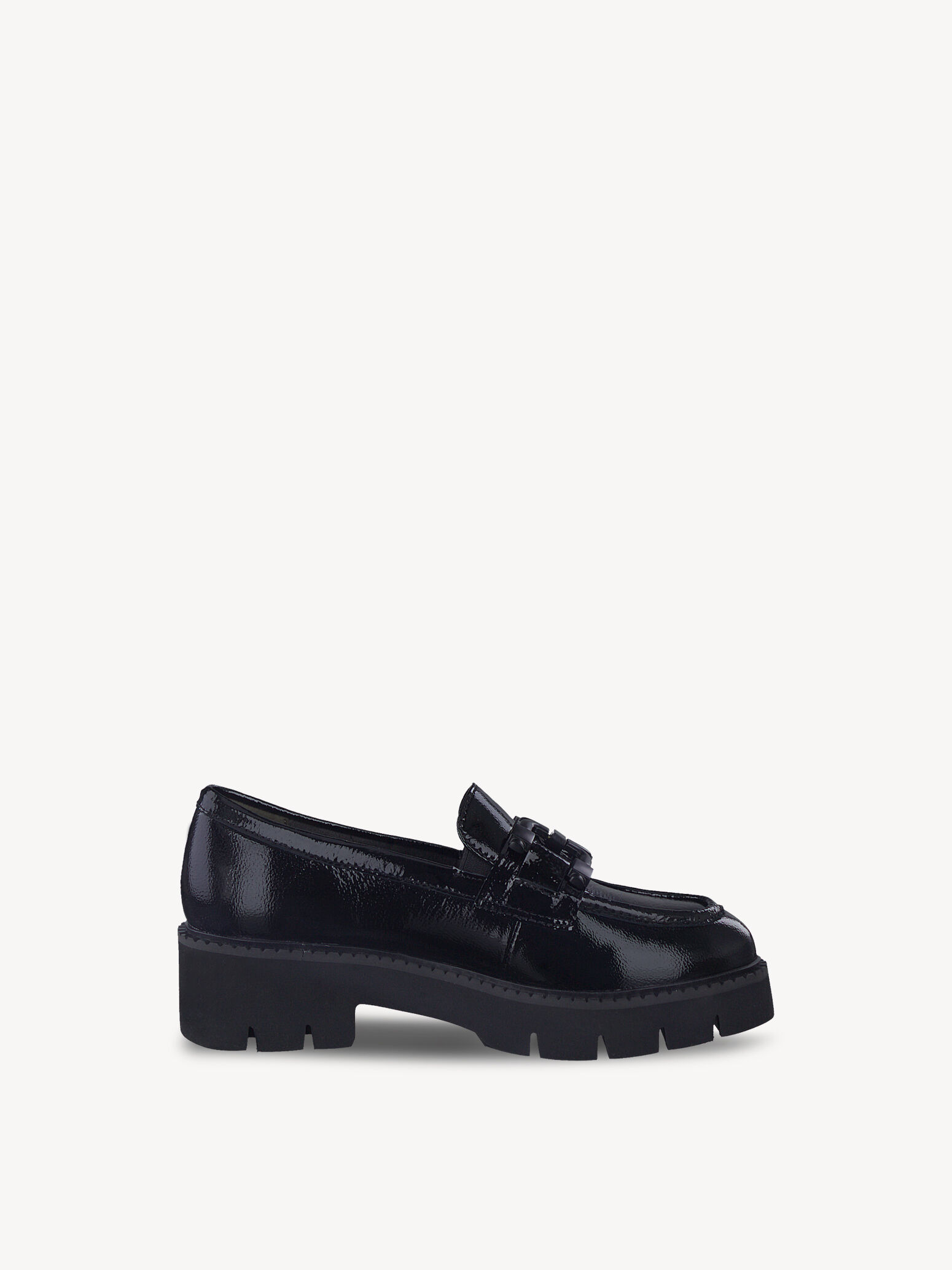 Slipper en cuir - noir