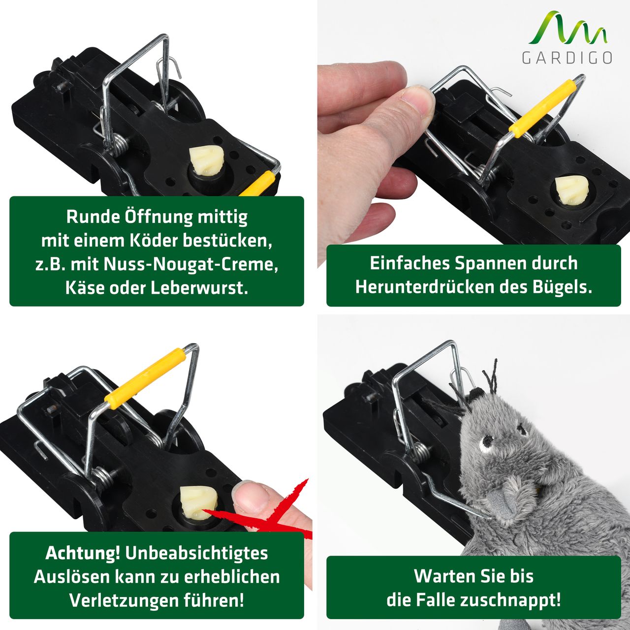 Gardigo Schlagmausefalle 2er-Set