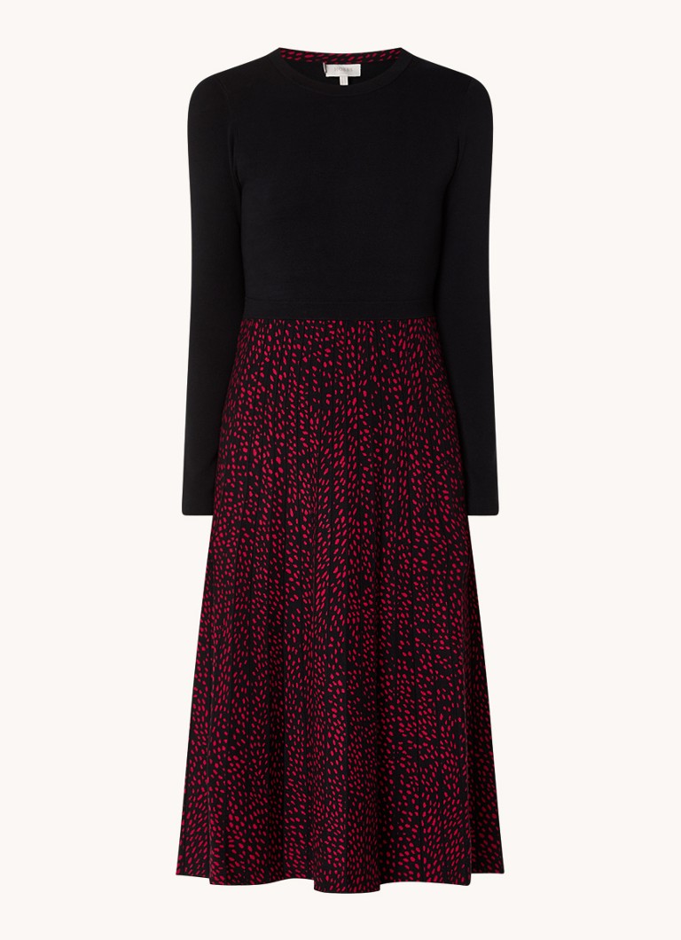 Abito midi in maglia fine Hobbs Harlie con motivo a maglia
