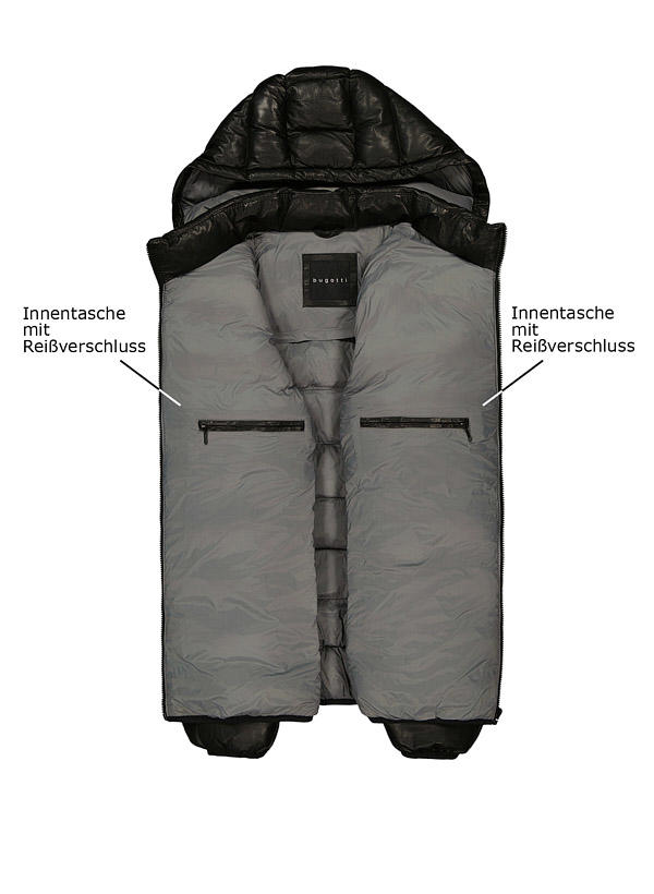 bugatti, Lederjacke, Lammnappa sorona®, schwarz