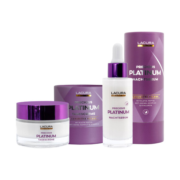 Platinum Serie Tagescreme + Nachtserum (1 x 50 ml / 1 x 30 ml = 80 ml)