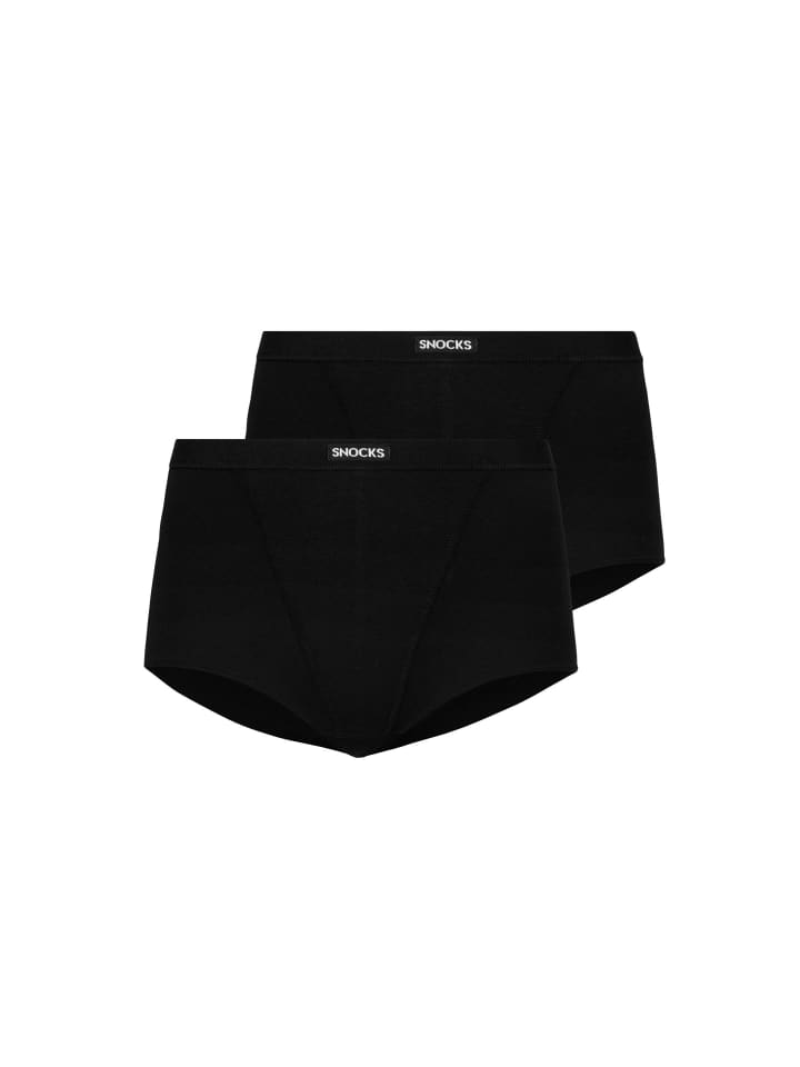 SNOCKS Retro Panties Damen 2 Stück in Schwarz günstig kaufen