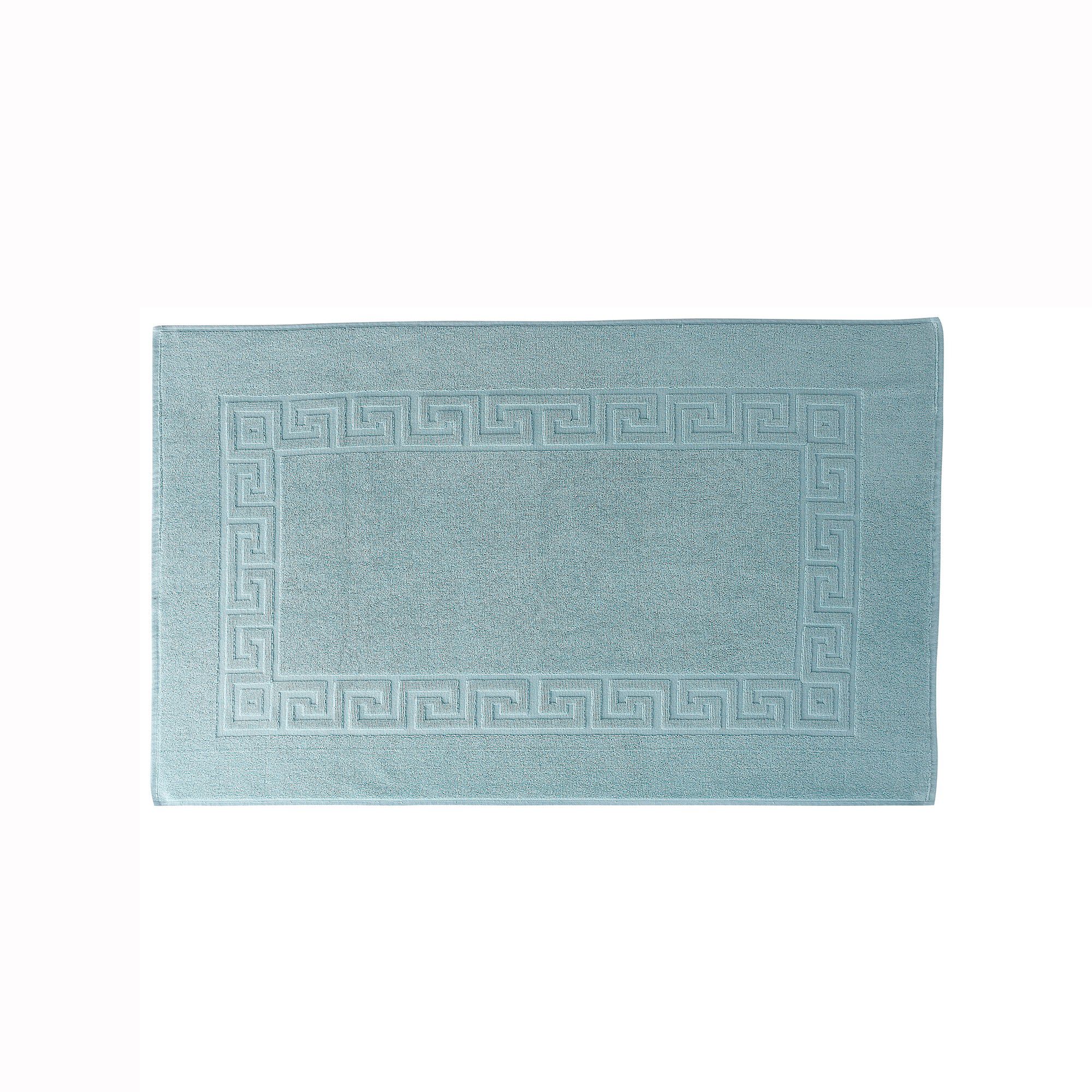 Tapis de bain éponge liteau motif frise grecque