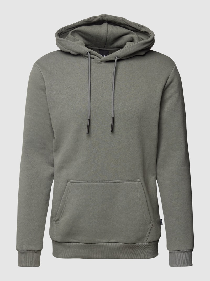Hoodie in melierter Optik Modell 'CERES' in hellgrau
