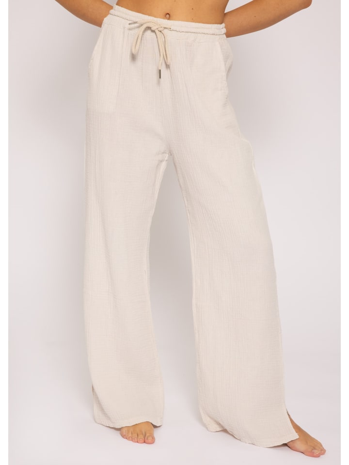SASSYCLASSY Musselin Hose in Hellbeige günstig kaufen